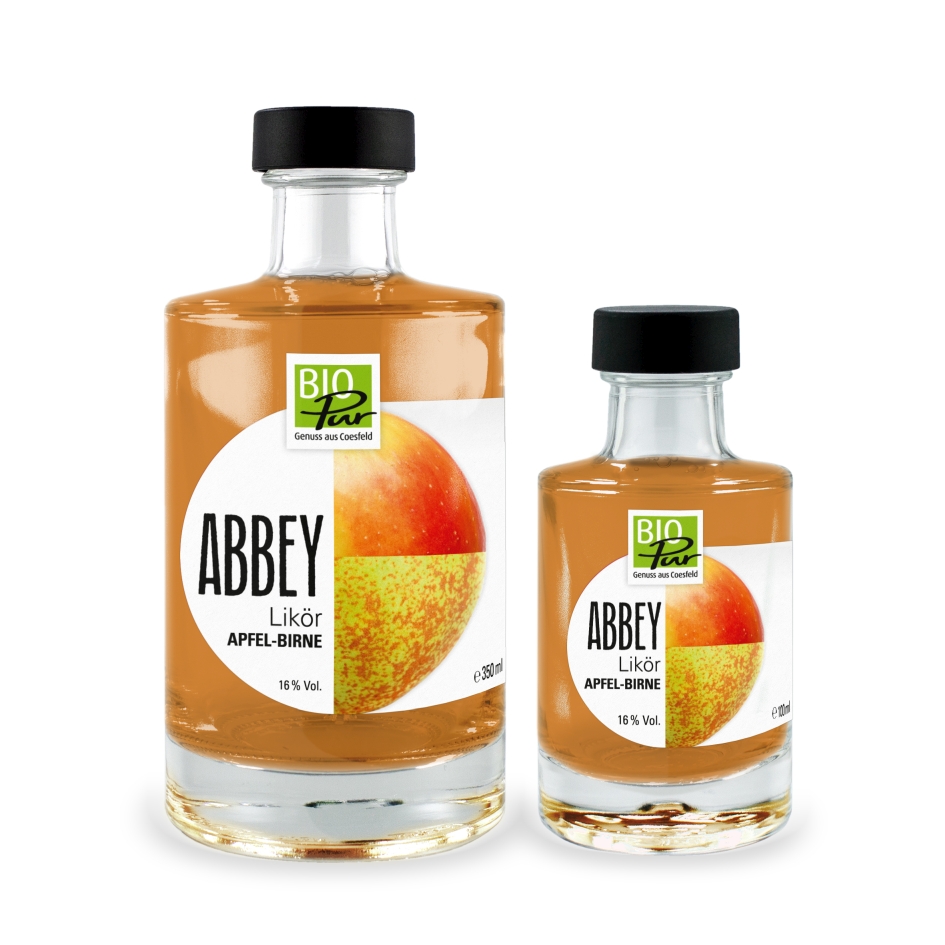 Apfel-Birne-Likör 100 ml ABBEY | BioPur - Genuss aus Coesfeld